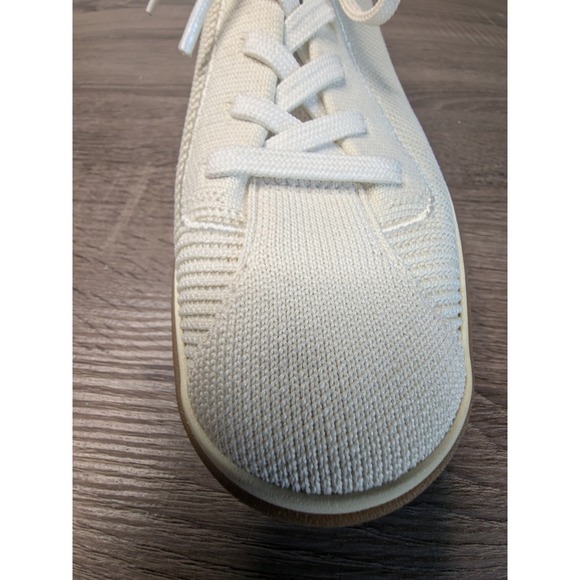 Rothys White Knit Lace-Up Sneakers Eco-Friendly Casual Shoes Women's 10 - Picture 9 of 12